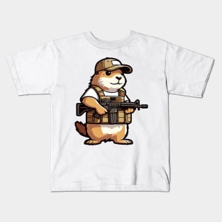 Tactical Groundhog Kids T-Shirt